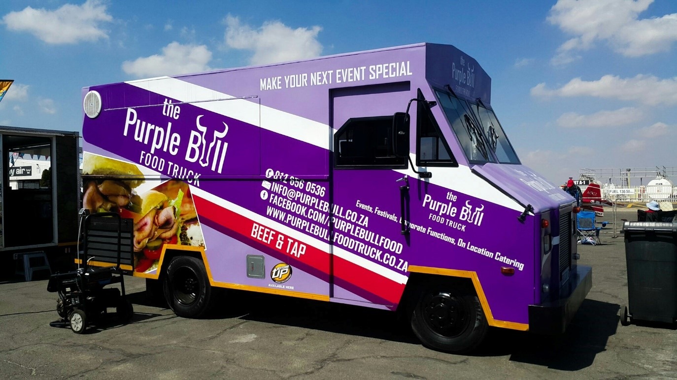 Bandit Signs – Purple Bull Food Truck